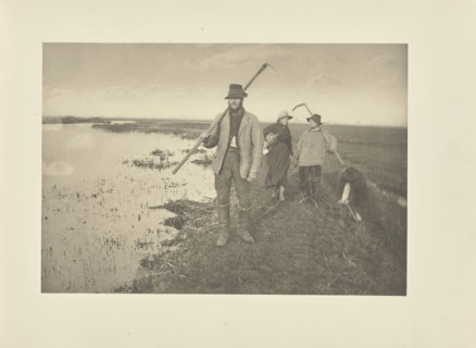 Coming Home from the Marshes; Peter Henry Emerson, British, born Cuba, 1856 - 1936, London, England; 1886; Platinum print