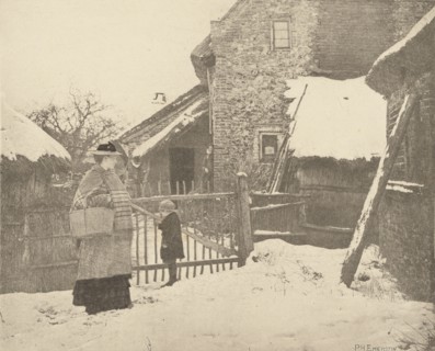 Going to Market - A Winter Scene; Peter Henry Emerson, British, born Cuba, 1856 - 1936, London, England; 1887; Photogravure