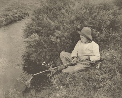 The Stickleback Catcher; Peter Henry Emerson, British, born Cuba, 1856 - 1936, London, England; 1887; Photogravure