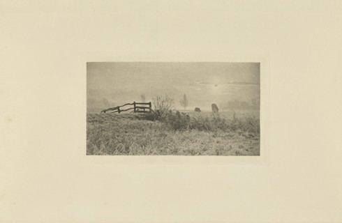 A Winter's Sunrise; Peter Henry Emerson, British, born Cuba, 1856 - 1936, London, England; 1895; Photogravure; 6.8 × 12.9 cm
