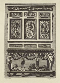 Design by Jean le Pautre; Édouard Baldus, French, born Germany, 1813 - 1889, Paris, France; 1866; Heliogravure; 22.5 x 16.4 cm