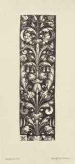 Design by Aldegräver; Édouard Baldus, French, born Germany, 1813 - 1889, Paris, France; 1866; Heliogravure; 14.2 x 4 cm