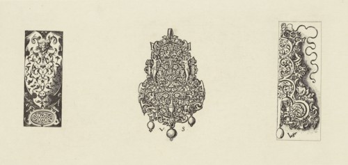 Design by Virgil Solis; Édouard Baldus, French, born Germany, 1813 - 1889, Paris, France; 1866; Heliogravure; 11.2 x 23.7 cm