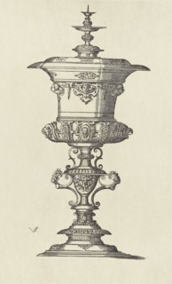 Design by Virgil Solis; Édouard Baldus, French, born Germany, 1813 - 1889, Paris, France; 1866; Heliogravure; 24.3 x 14.9 cm
