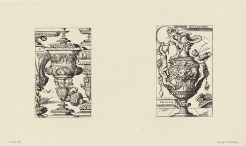 Design by Virgil Solis; Édouard Baldus, French, born Germany, 1813 - 1889, Paris, France; 1866; Heliogravure; 14.6 x 25.5 cm