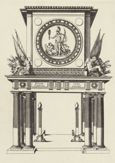 Design for a Fireplace; Édouard Baldus, French, born Germany, 1813 - 1889, Paris, France; 1866; Heliogravure; 27.4 x 19.9 cm