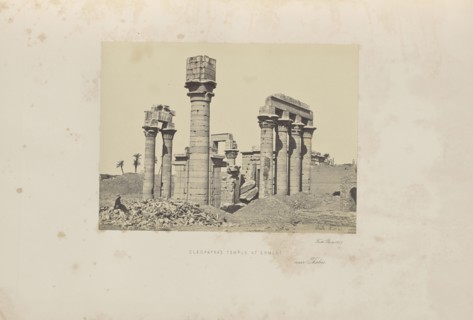 Cleopatra's Temple at Erment, Near Thebes; Francis Frith, English, 1822 - 1898, Armant, Egypt; 1857; Albumen silver print