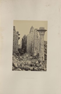 The Court of Shishak; Francis Frith, English, 1822 - 1898, Luxor, Luxor Governorate, Egypt; 1857; Albumen silver print