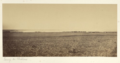 Maneuvers, Camp de Châlons; Gustave Le Gray, French, 1820 - 1884, Chalons, France; 1857; Albumen silver print