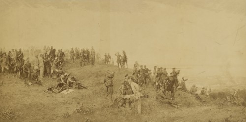 Sedan, Roi de Prusee, Prince Charles, Bismarck, Sur la Hauteursde la Marfee le 1er juin 70; Gustave Le Gray French, 1820 - 1884