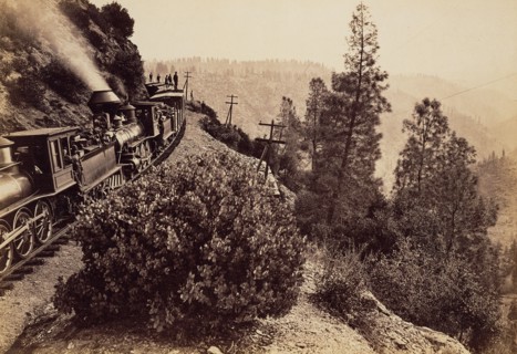 Cape Horn, C.P.R.R; Carleton Watkins, American, 1829 - 1916, about 1878 - 1885; Albumen silver print