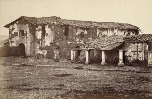 Mission, San Fernando Rey; Carleton Watkins, American, 1829 - 1916, about 1880; Albumen silver print