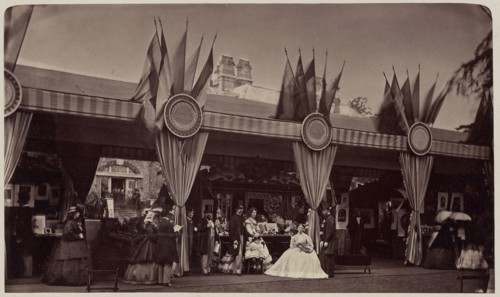 The Marchioness of Ely's Stall; Camille Silvy, French, 1834 - 1910, England; 1864; Albumen silver print