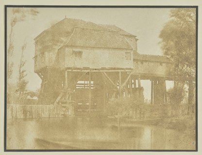 Mill in Saint-Ouen; Hippolyte Bayard, French, 1801 - 1887, Paris, France; 1845; Salted paper print; 17.2 × 23.1 cm