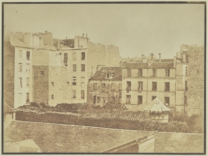 City View over Rooftops; Attributed to Hippolyte Bayard, French, 1801 - 1887, or Attributed to William Henry Fox Talbot