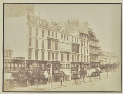 Rue Royale, Paris; Hippolyte Bayard, French, 1801 - 1887, about 1840–1849; Salted paper print; 17.3 × 23.1 cm