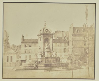 Fontaine Saint-Sulpice; Hippolyte Bayard, French, 1801 - 1887, Paris, France; 1848; Salted paper print; 19.9 × 24.2 cm