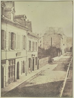 View Down a City Street; Attributed to Hippolyte Bayard, French, 1801 - 1887, or Attributed to William Henry Fox Talbot