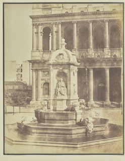 Fontaine Saint-Sulpice; Hippolyte Bayard, French, 1801 - 1887, Paris, France, Europe; about 1848; Salted paper print