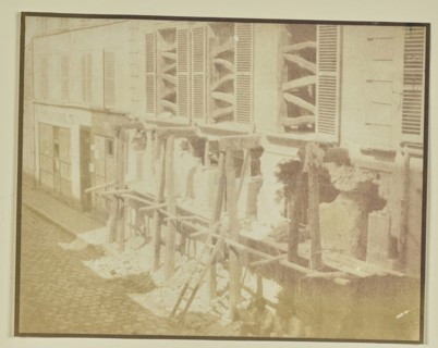 Street Scene, Building Under Construction; Hippolyte Bayard, French, 1801 - 1887, Paris, France, Europe; 1847; Salted paper