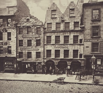 Old Building, High Street; Thomas Annan, Scottish,1829 - 1887, Glasgow, Scotland; 1868 - 1877; Carbon print; 24.5 × 27.5 cm