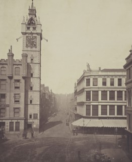 High Street, from the Cross; Thomas Annan, Scottish,1829 - 1887, Glasgow, Scotland; negative 1868 - 1871; print 1877; Carbon