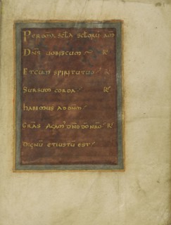 Decorated Incipit Page; Beauvais, probably, France; first quarter of 11th century; Tempera colors, gold, silver, and ink
