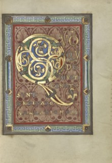 Decorated Incipit Page; Helmarshausen, Germany; about 1120 - 1140; Tempera colors, gold, and silver on parchment