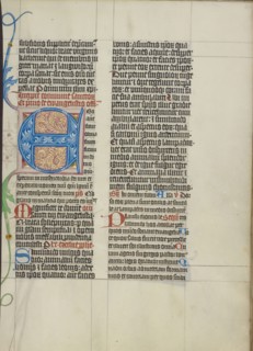 Decorated Initial E; Master Michael, Austrian, active about 1420 until the mid-15th century, Vienna, Austria; about 1420 - 1430