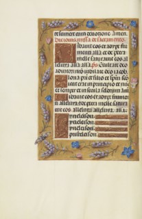 Decorated Text Page; Bruges, Belgium; about 1510 - 1520; Tempera colors, gold, and ink on parchment; Leaf: 23.2 x 16.7 cm