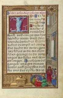 Border with Samuel Putting forward Saul as King; Simon Bening, Flemish, about 1483 - 1561, Bruges, Belgium; about 1525 - 1530