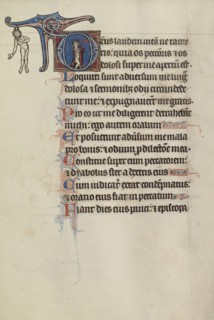 Initial D; Bute Master, Franco-Flemish, active about 1260 - 1290, Northeastern, illuminated, France; illumination about 1270