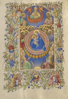 The Celestial Virgin and Child; Spitz Master, French, active about 1415 - 1425, Paris, France; about 1420; Tempera colors, gold