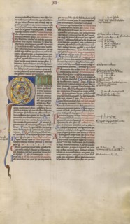 Inhabited Initial Q; Paris, France; about 1170 - 1180; Tempera colors, gold leaf, and ink on parchment; Leaf: 44.3 x 29.1 cm