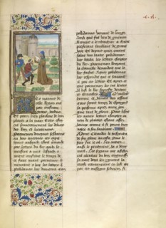 The Death of Parmenion; Master of the Jardin de vertueuse consolation and assistant, Flemish, active 3rd quarter of 15th century
