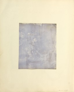 Profile portrait of a Seated Man Holding a Book; British, active India about 1843; India; 1843 - 1845; Salted paper print