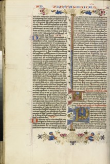 Decorated Initial A; Decorated Initial P; Circle of Stefan Lochner, German, died 1451, Cologne, Germany; about 1450; Gold leaf