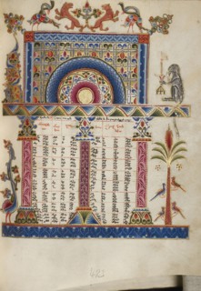 Canon Table Page; Malnazar, Armenian, active about 1630s, and Aghap'ir, Armenian, active about 1630s, Isfahan, Persia; 1637
