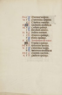 Calendar Page; Bruges, illuminated, Belgium; 1450s; Tempera colors, gold leaf, gold paint, and ink on parchment; Leaf: 26.4