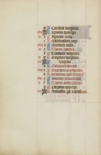 Calendar Page; Bruges, illuminated, Belgium; 1450s; Tempera colors, gold leaf, gold paint, and ink on parchment