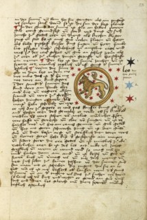 Leo; Ulm, Germany; shortly after 1464; Watercolor and ink on paper bound between original wood boards covered with original
