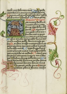 Decorated Initial A; Workshop of Valentine Noh, Bohemian, active 1470s, Prague, Bohemia, Czech Republic; about 1470 - 1480