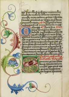 Decorated Initial S; Workshop of Valentine Noh, Bohemian, active 1470s, Prague, Bohemia, Czech Republic; about 1470 - 1480