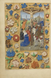 The Crucifixion; Master of the Dresden Prayer Book or workshop, Flemish, active about 1480 - 1515, Bruges, Belgium; about 1480