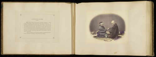 Japanese Doctor and Patient; Felice Beato, 1832 - 1909, Japan; 1868; Hand-colored Albumen silver print