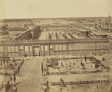 Panorama of Lucknow: View of Devastation Wrought by Lucknow Massacre; Felice Beato, 1832 - 1909, India