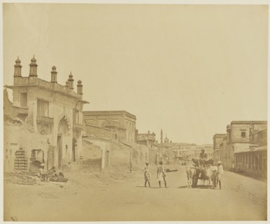 Road in Which General Sir Henry Havelock Entered the Residency; Felice Beato, 1832 - 1909, India; 1858