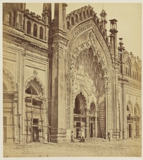Jumina Musjid Gate, Lucknow; Felice Beato, 1832 - 1909, India; 1858; Albumen silver print