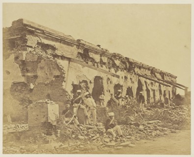 General Wheeler's Entrenchment At Cawnpore; Felice Beato, 1832 - 1909, India; 1858; Albumen silver print