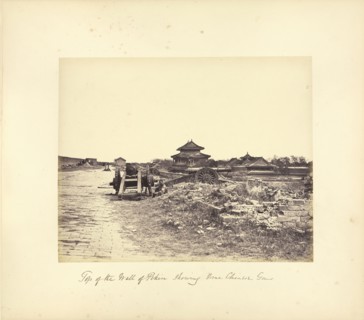 Top of the Wall of Peking; Felice Beato, 1832 - 1909, China; October 14, 1860 or later; Albumen silver